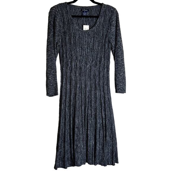 Max Edition Sweater Dress Women Size XL Knitted Fit & Flare NEW Ribbed Pleated - Picture 1 of 8